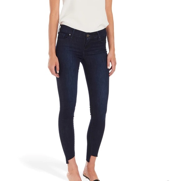 MOTT & BOW MID RISE SKINNY VESTRY JEANS Diagonal Hem Waist 31 - Picture 1 of 12